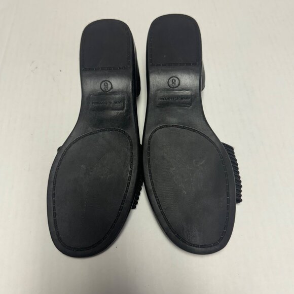Croft & Barrow Shoes Women's 8 M Black Sandals w/ Closed heels slip on - Picture 4 of 14